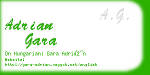 adrian gara business card